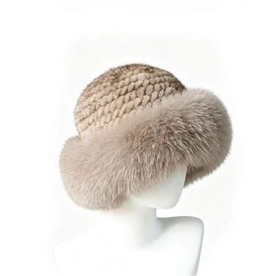 Ægte pelsbeanie